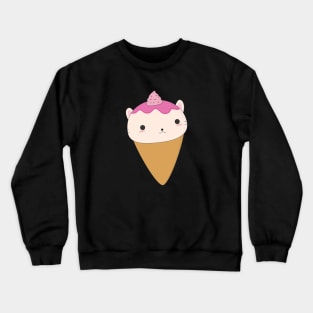 Kawaii Cat Ice Cream Cone T-Shirt Crewneck Sweatshirt